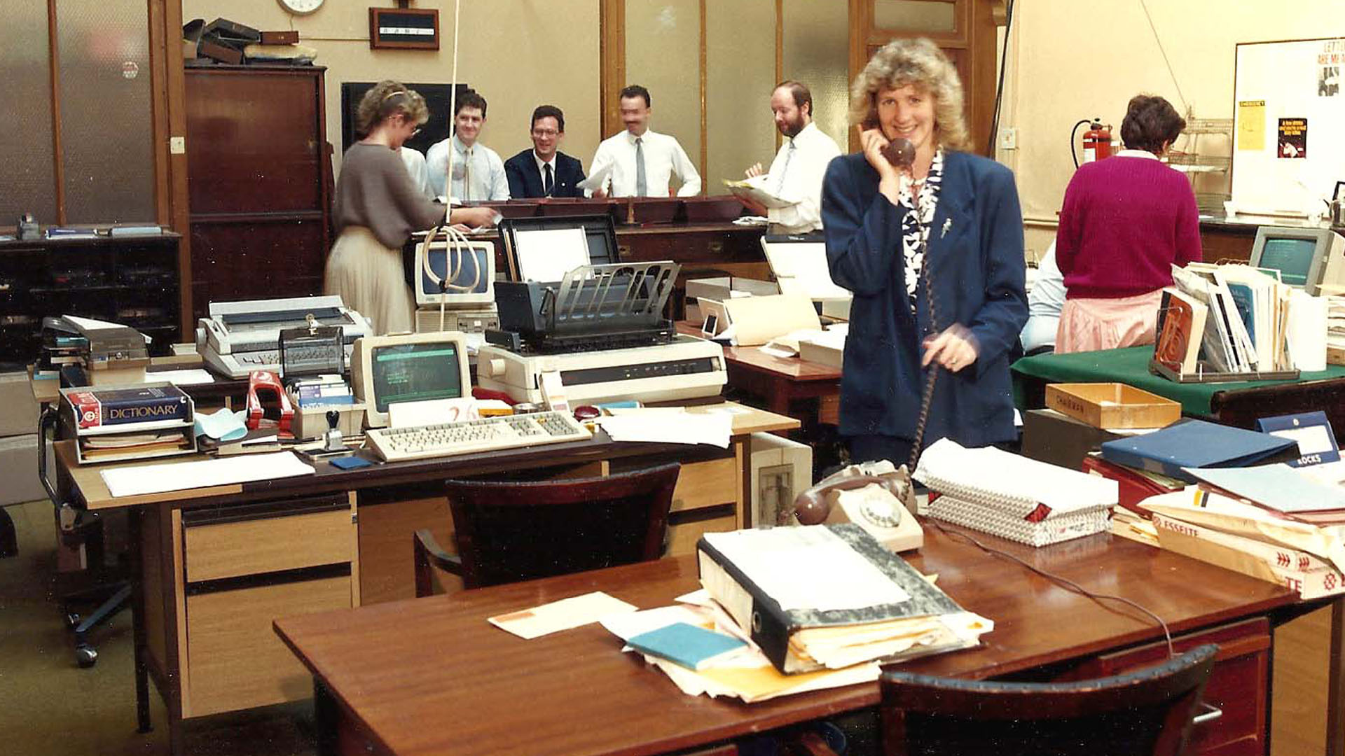 H&W Secretary's Office, about 1987.
