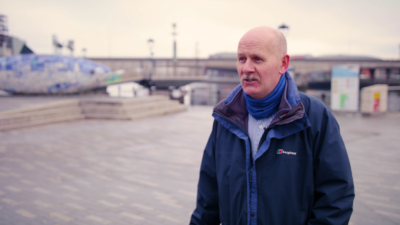 People on the Mile Lagan Lookout